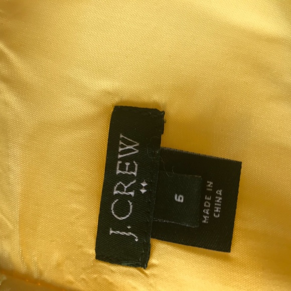 J. Crew yellow cotton summer dress, Sz 6 - Picture 6 of 8